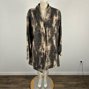 Frank Lyman Design Black and Brown Knit Cardigan
